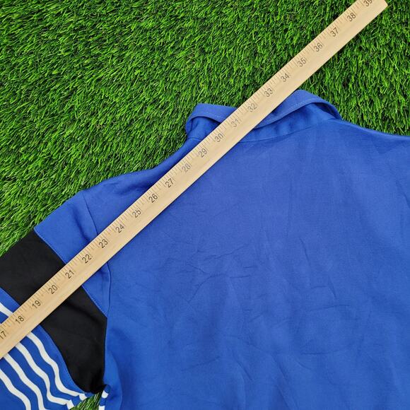 Vintage 90s Winning-Ways MOD Track Jacket Women M 19x23 Blue - Picture 5 of 13